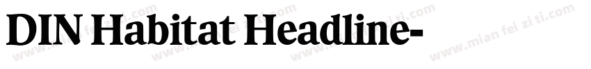 DIN Habitat Headline字体转换